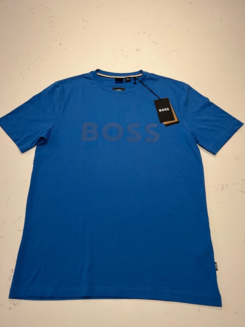 BOSS Men's Royal Blue Logo Short Sleeve Tee Size Medium New with tags